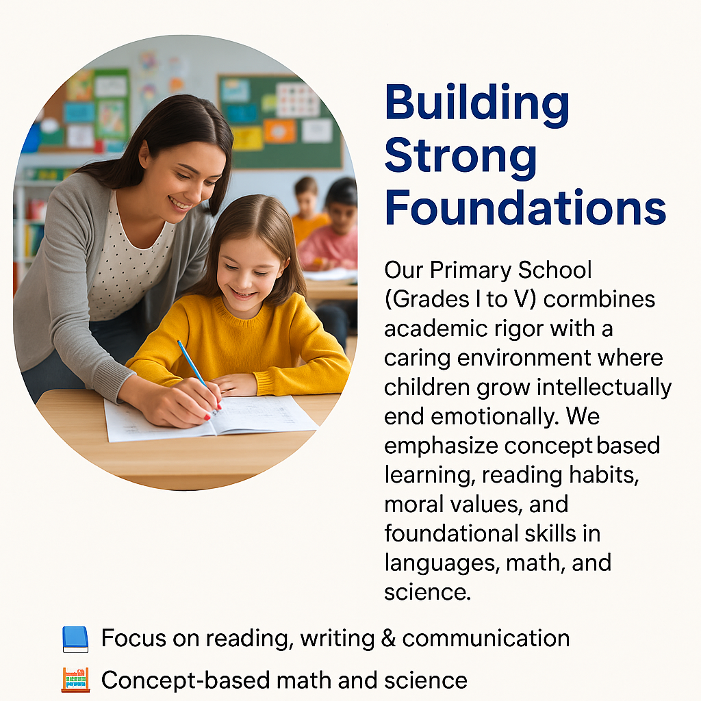 Happy Primary Students in Classroom